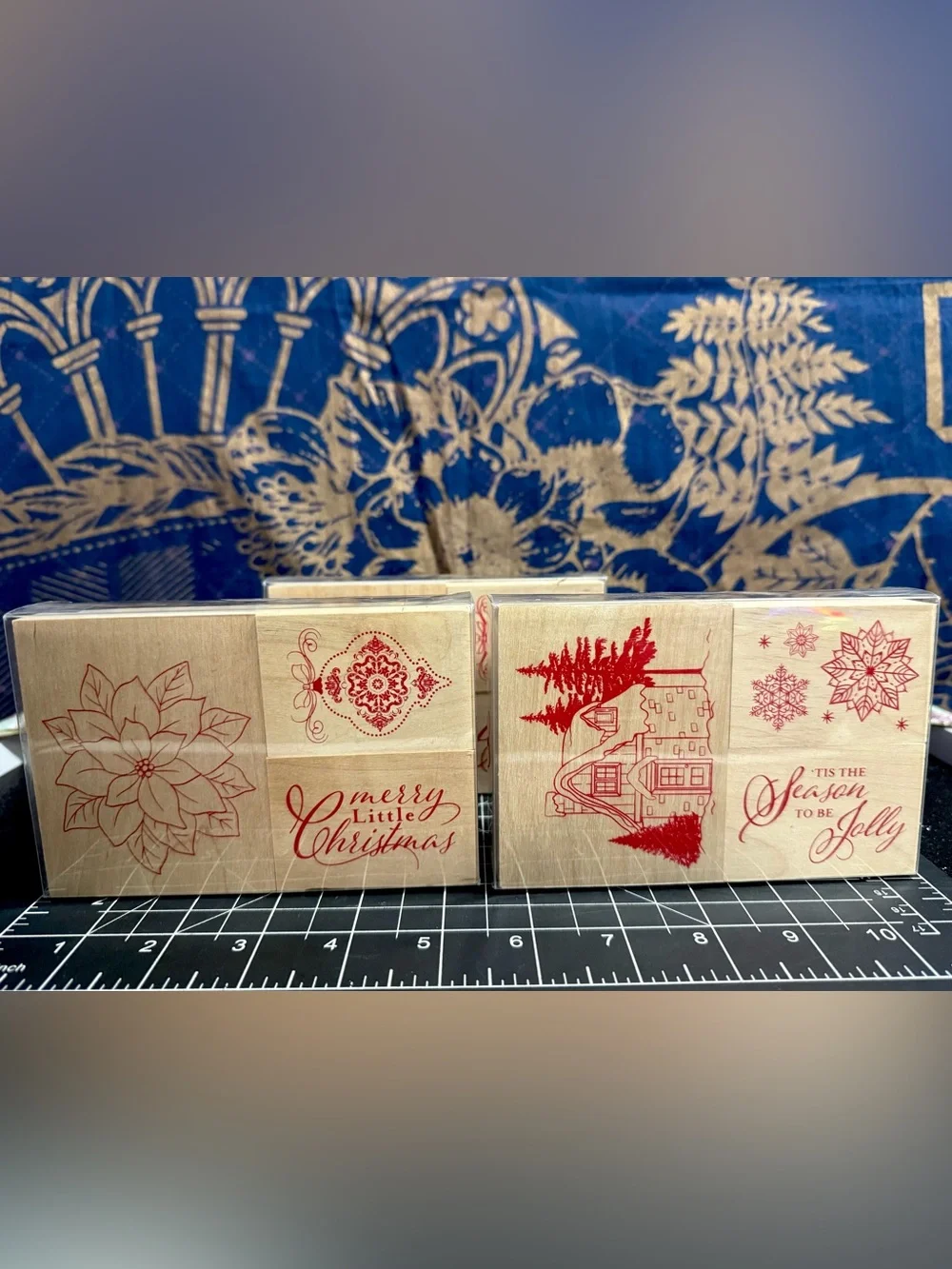 New with Tags Seasonal Recollections Stamps Still in Box